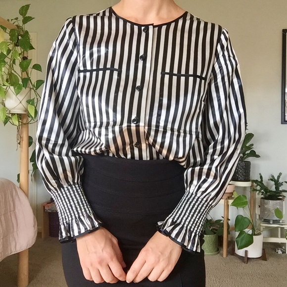 J. Peterman Co. French Silk Blouse - Picture 3 of 13